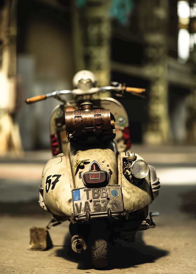 Vintage Vespa Scooter