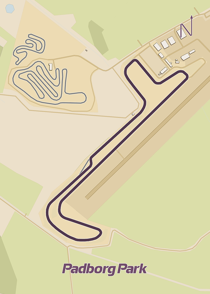 Padborg Park Race Track Map