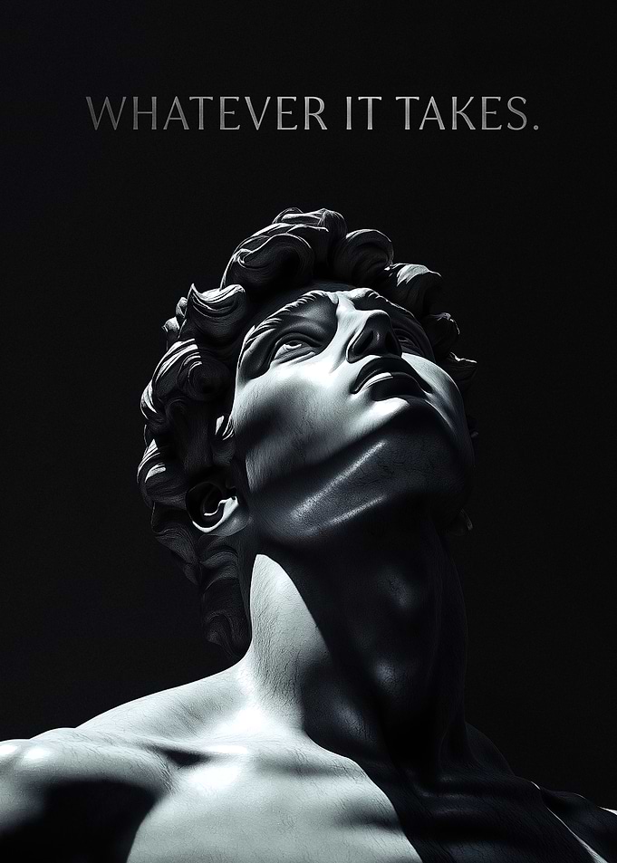 David (Michelangelo) Motivation Quote