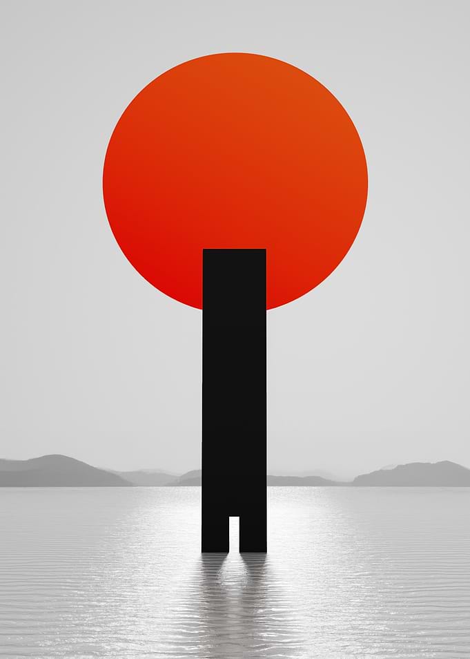 Threshold of Serenity Under the Red Sun