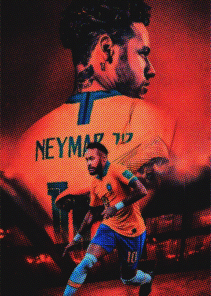 Neymar Jr. Soccer Poster
