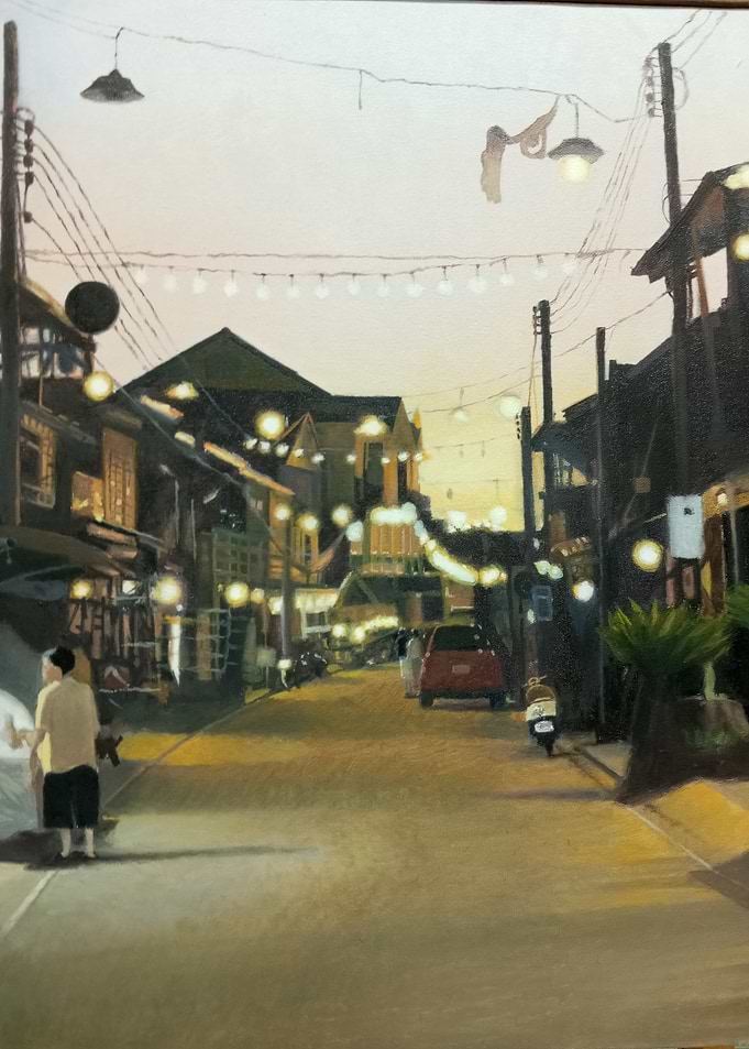 Night Street Scene at Chiangkan