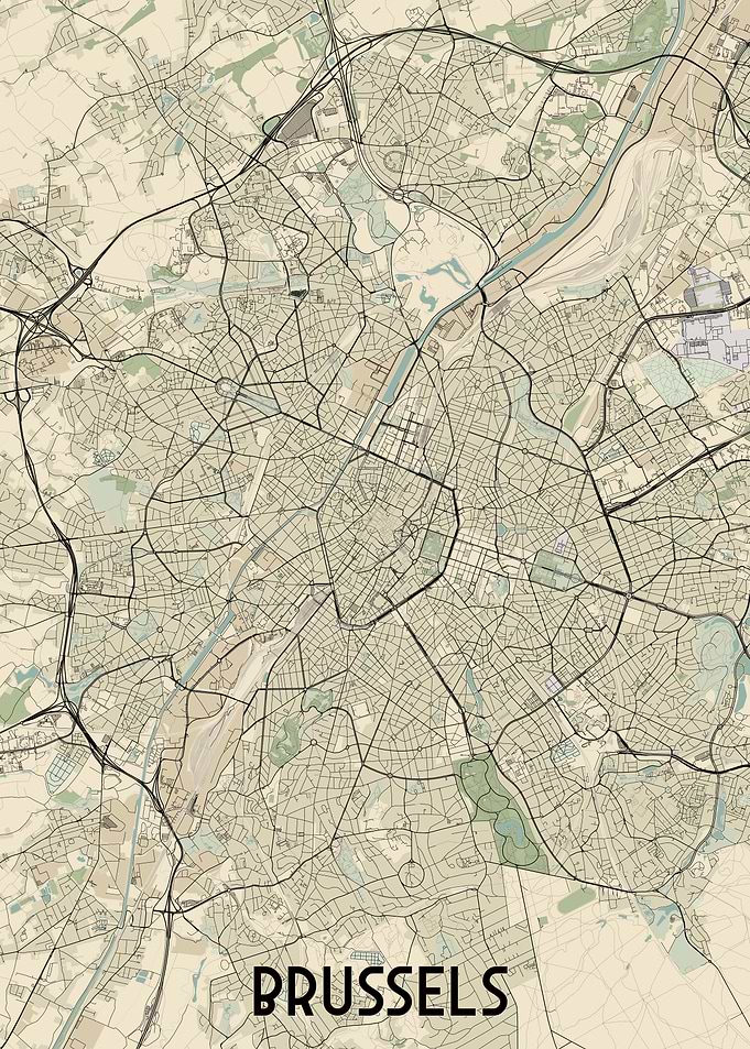 Brussels City Map