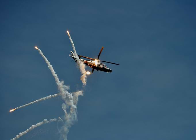 Redbull Helicopter Flare Show