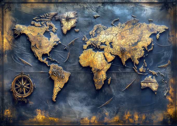 Vintage World Map