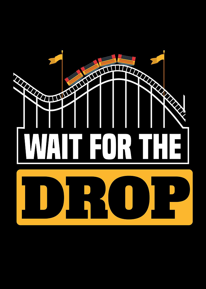 Rollercoaster Drop Graphic