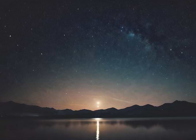 Starry Night Lake