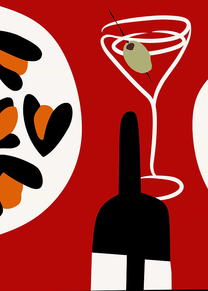 Martini and Wine