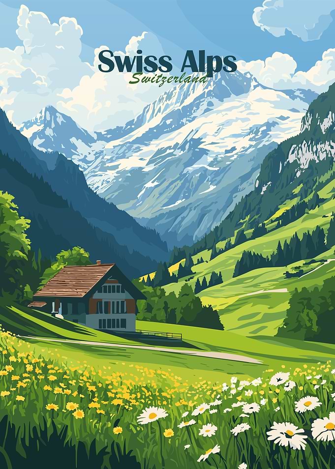 Swiss Alps Landscape