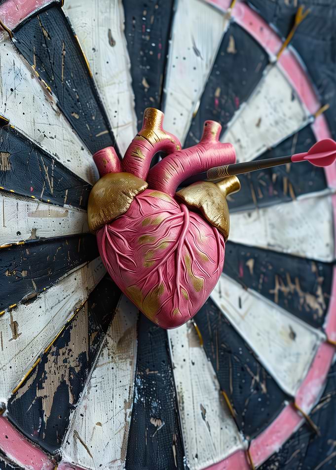 Heart On A Target