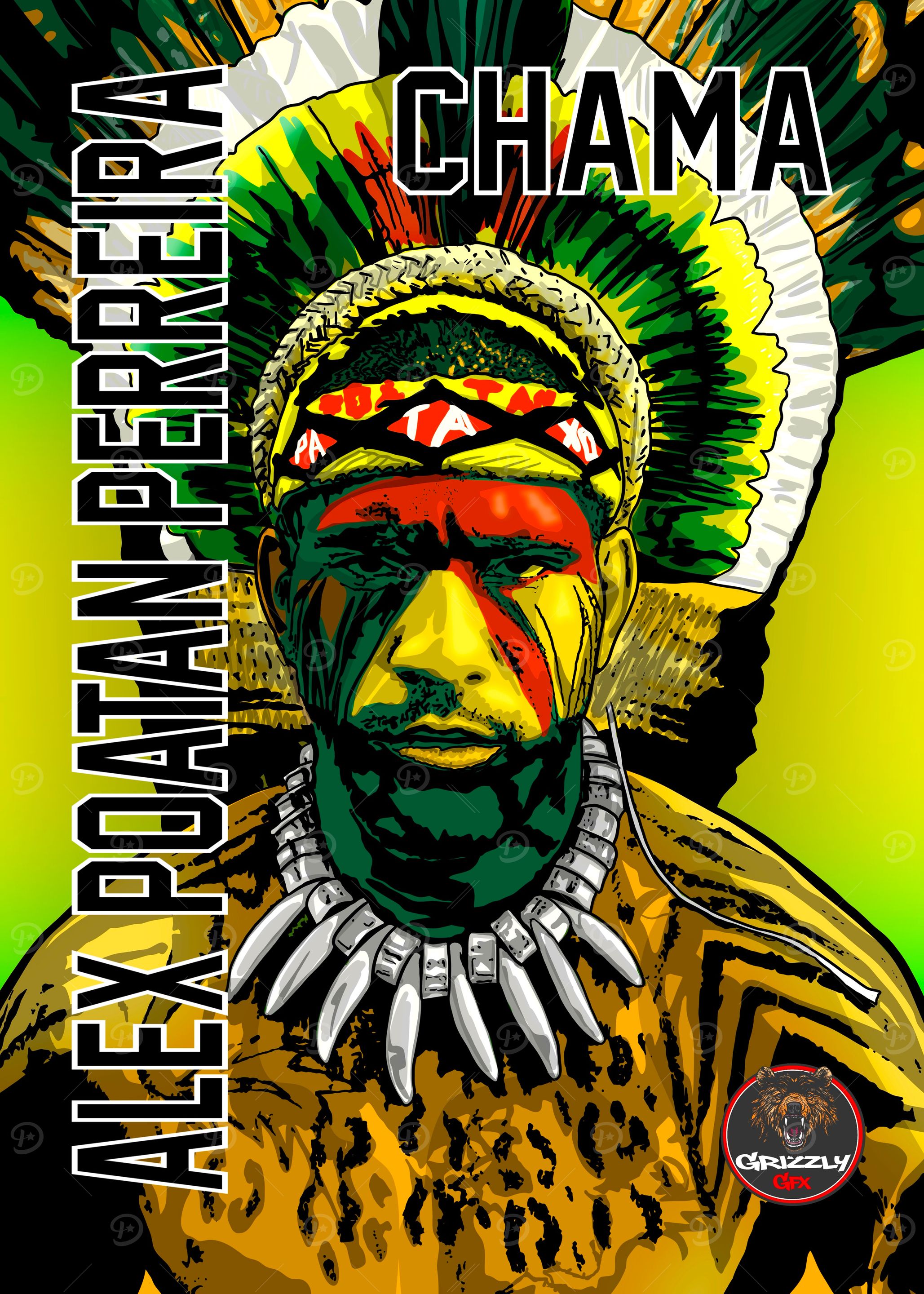 Indigenous Warrior Portrait Chama Poatan