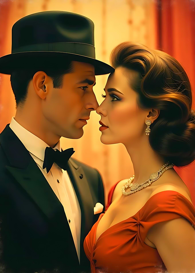 Vintage Romance Portrait