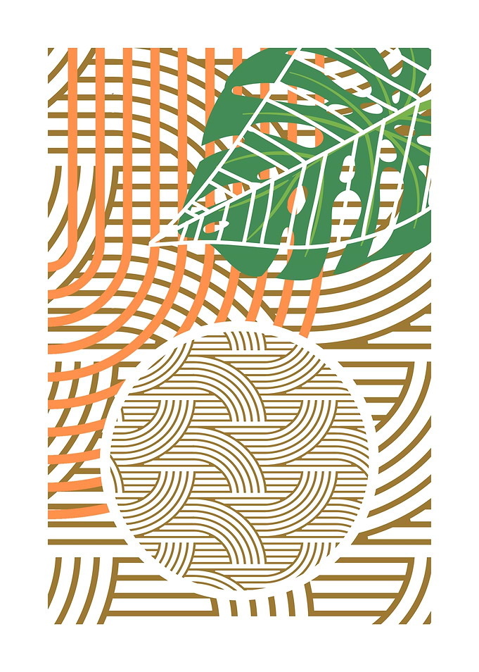 Abstract Floral Tropical