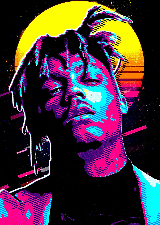 Juice Wrld Retro Portrait