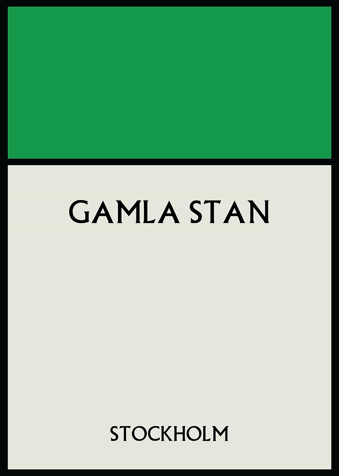Gamla Stan Stockholm Poster