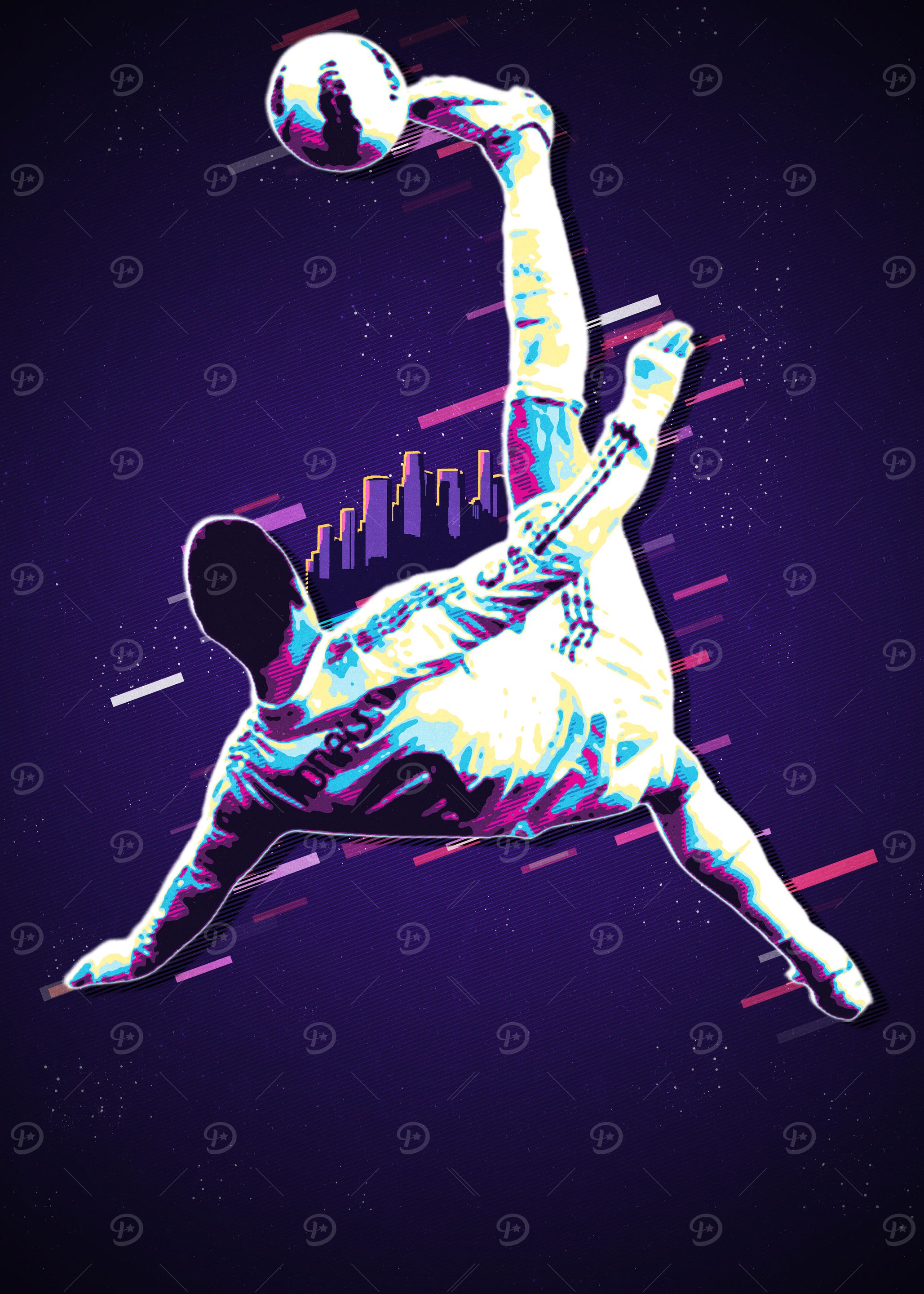 Kristian Ronaldo Soccer Player Silhouette