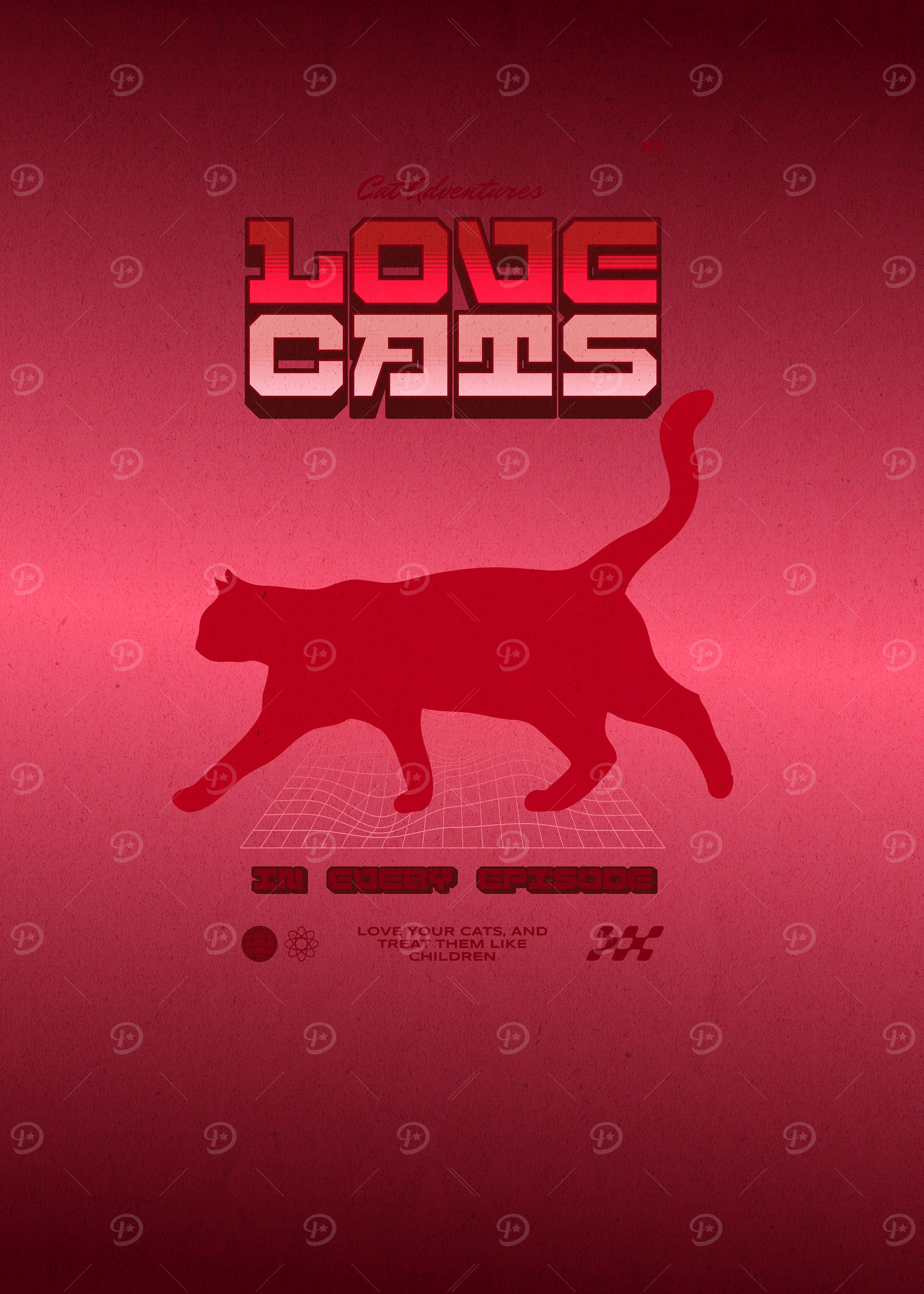 Love Cats Poster
