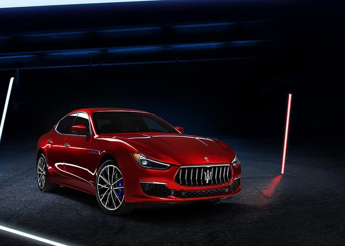 Red Maserati Ghibli
