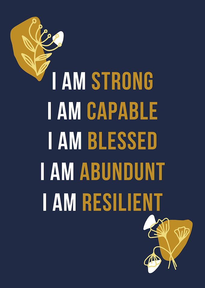 Positive Affirmations Poster - I am strong