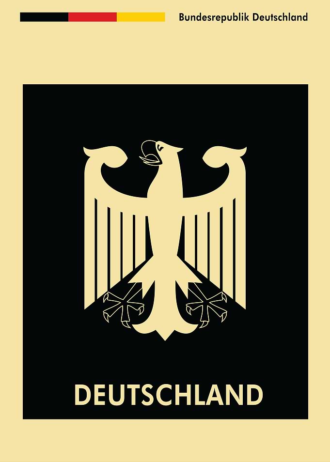 German Eagle Emblem Poster