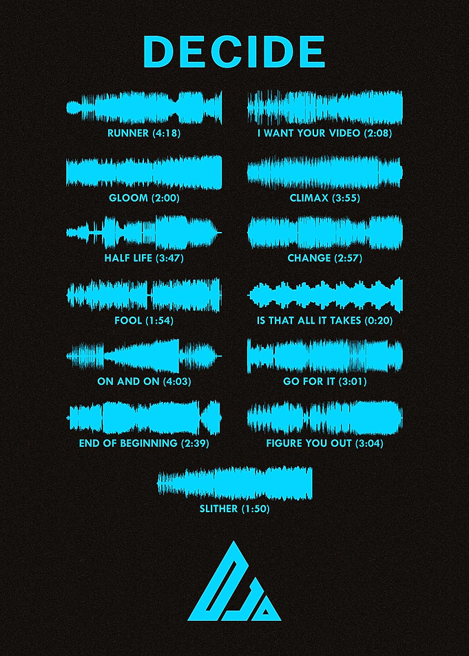 Djo 'DECIDE' Album Soundwave Art