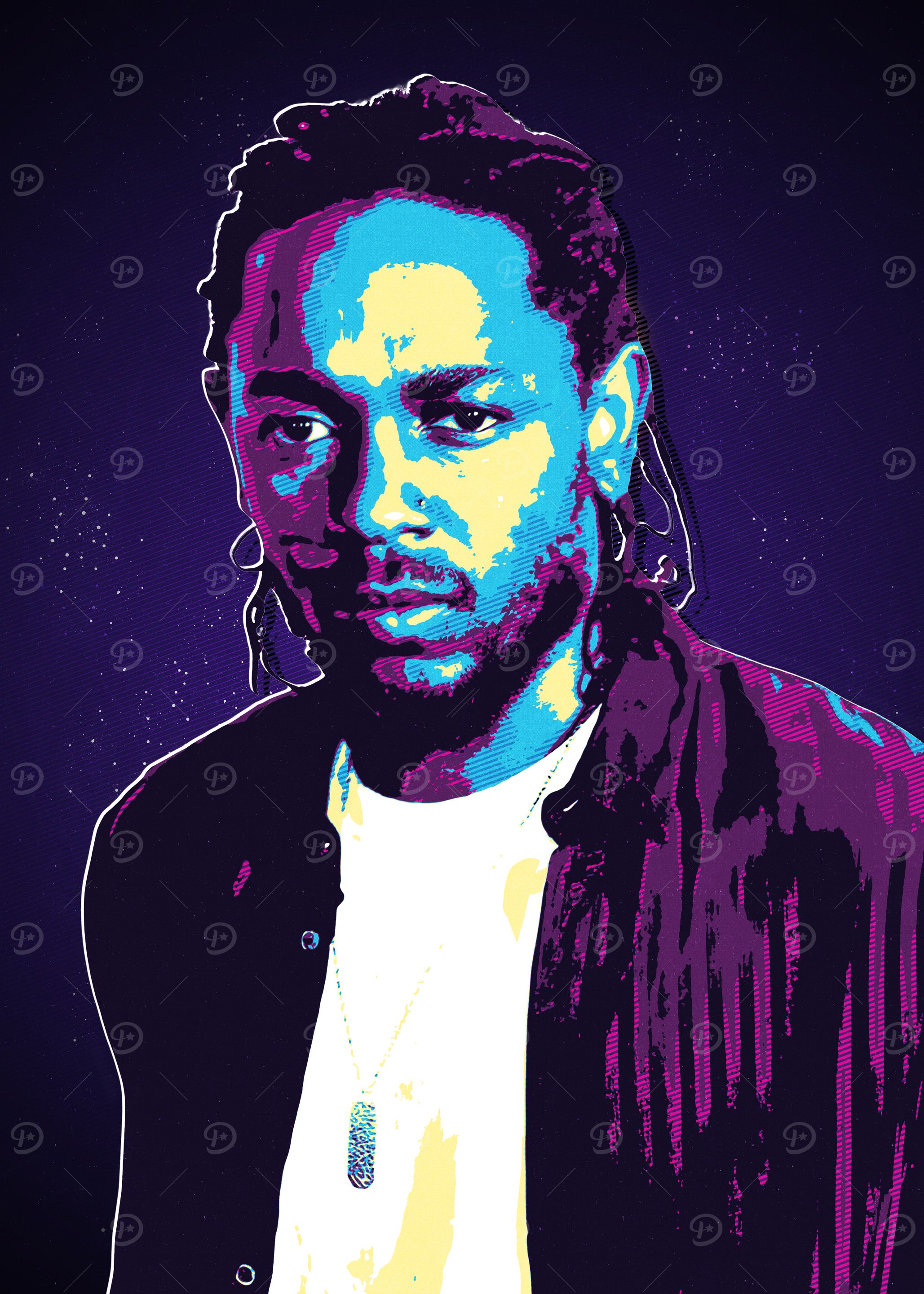 Kendrick Lamar Pop Art Por