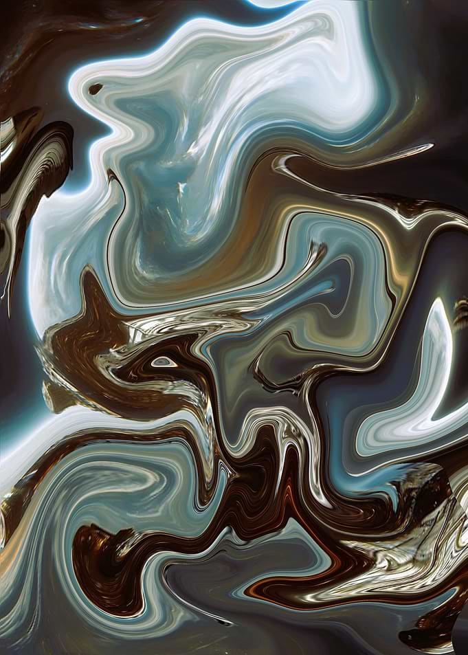 Abstract Liquid Marble Art