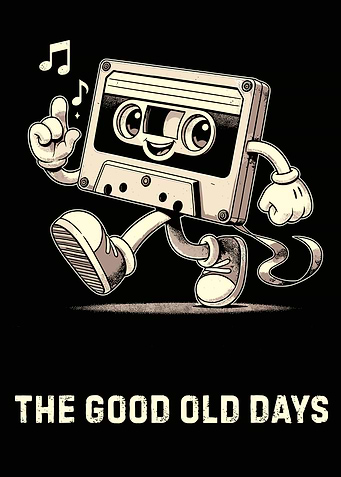 Retro Cassette Character