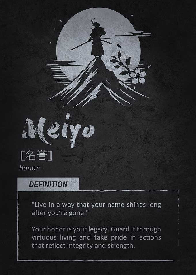 Meiyo - Bushido Code, Samurai Motivation