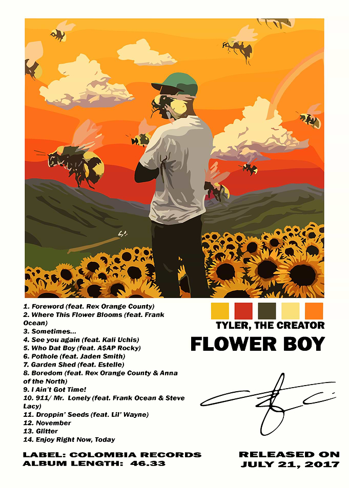 Tyler The Creator Flower Boy Album Cover