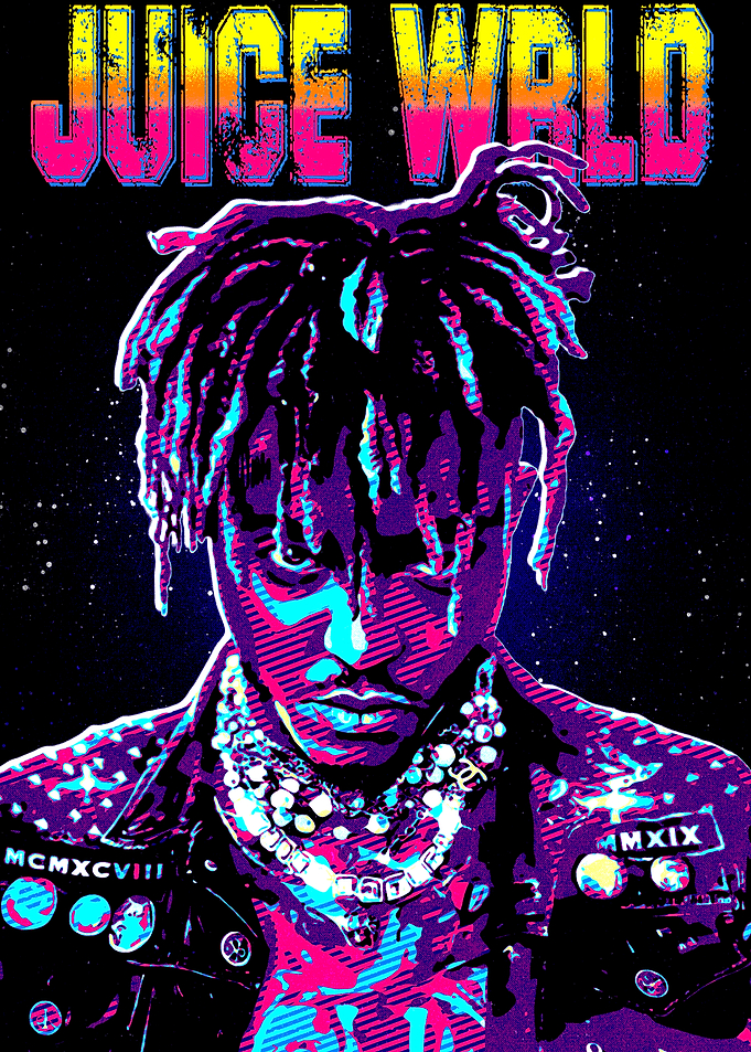 Juice Wrld Retro Portrait