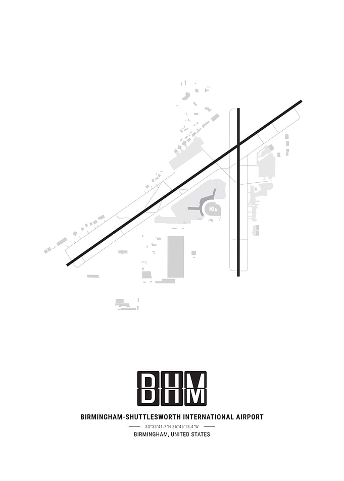 Birmingham Airport Map
