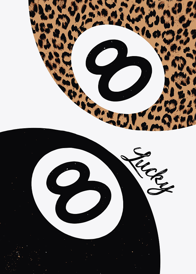 Lucky 8 Ball Print