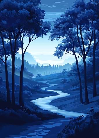 Blue Forest River