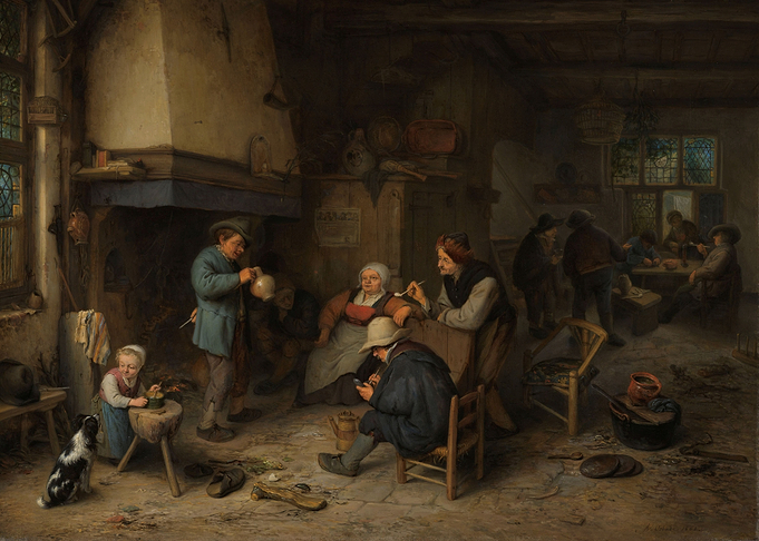 Tavern Scene with Figures