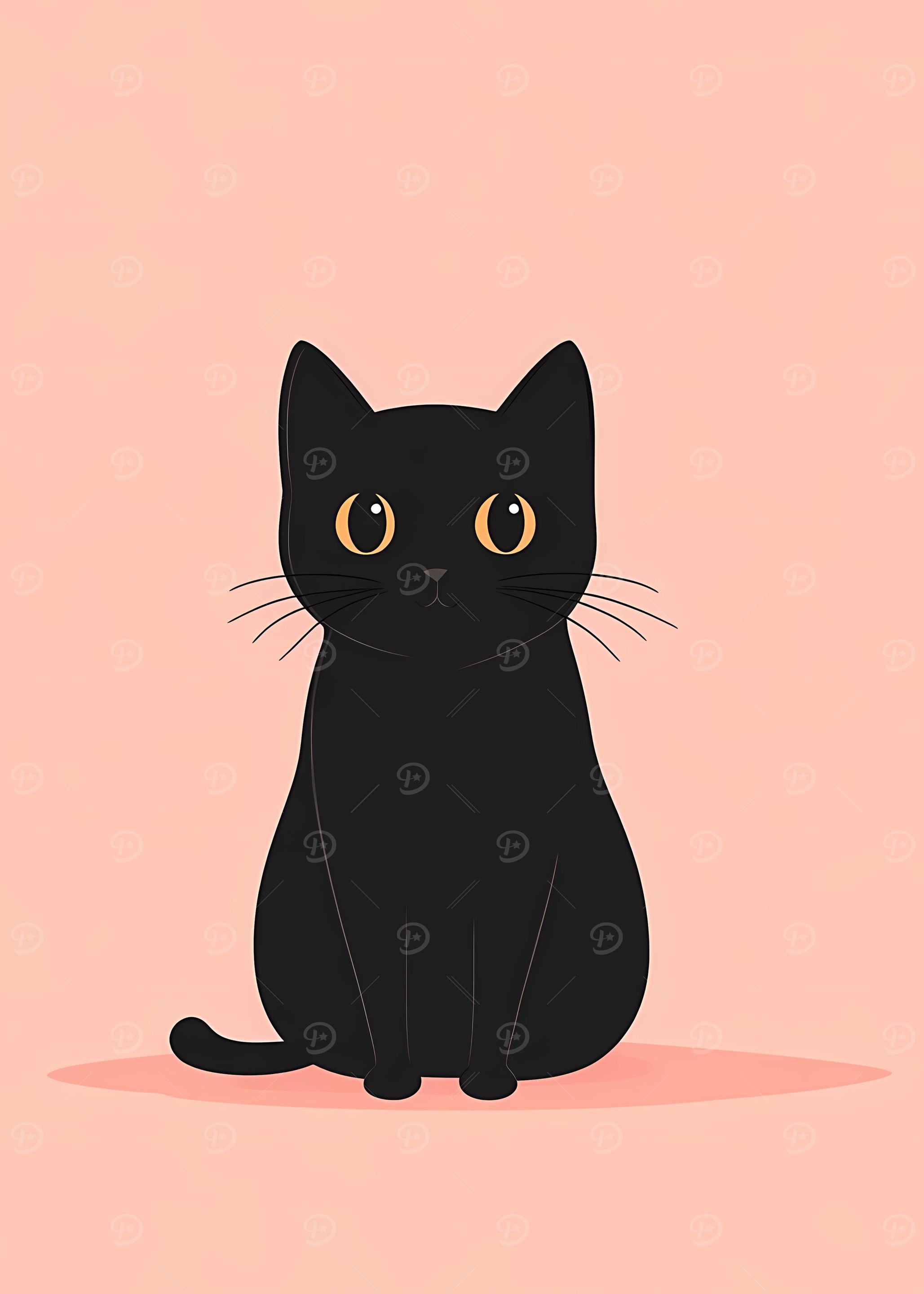 Black Cat Illustration