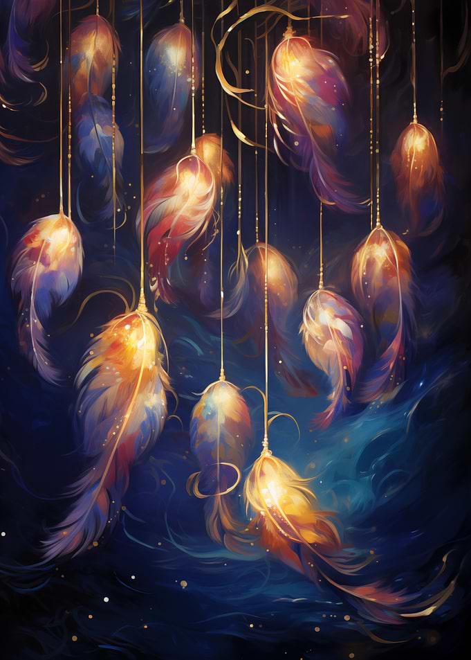 Glowing Feathers
