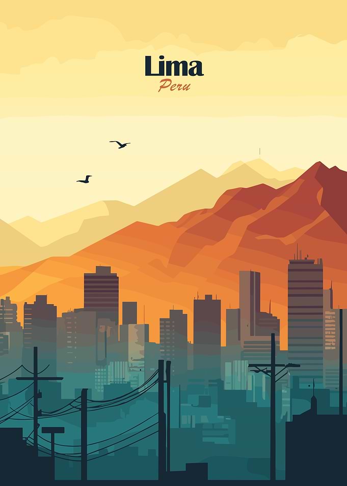 Lima Skyline Illustration
