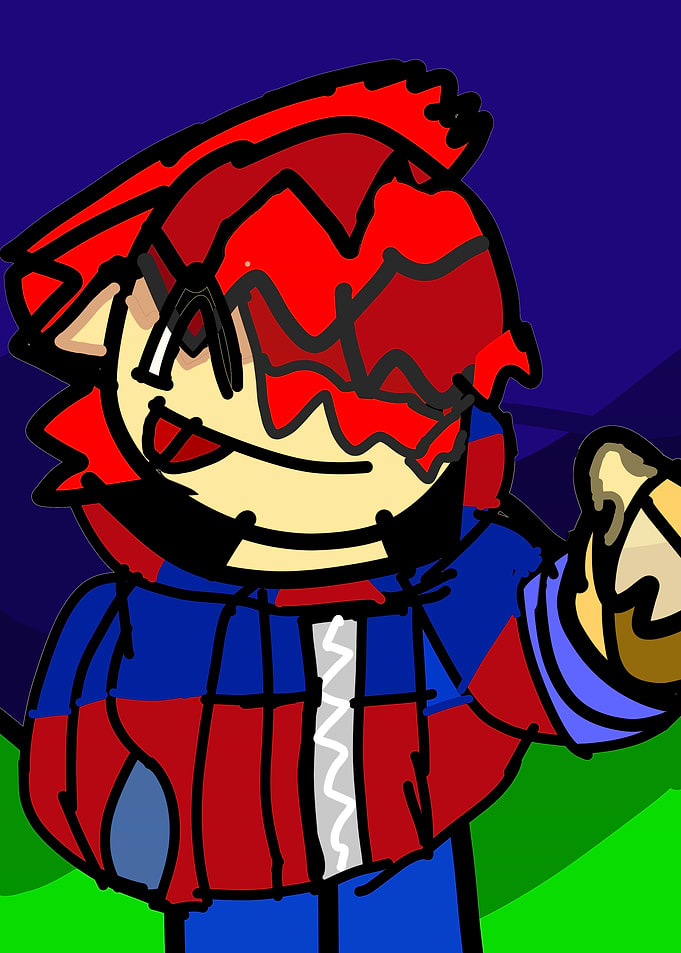 Red-Haired Cartoon Character