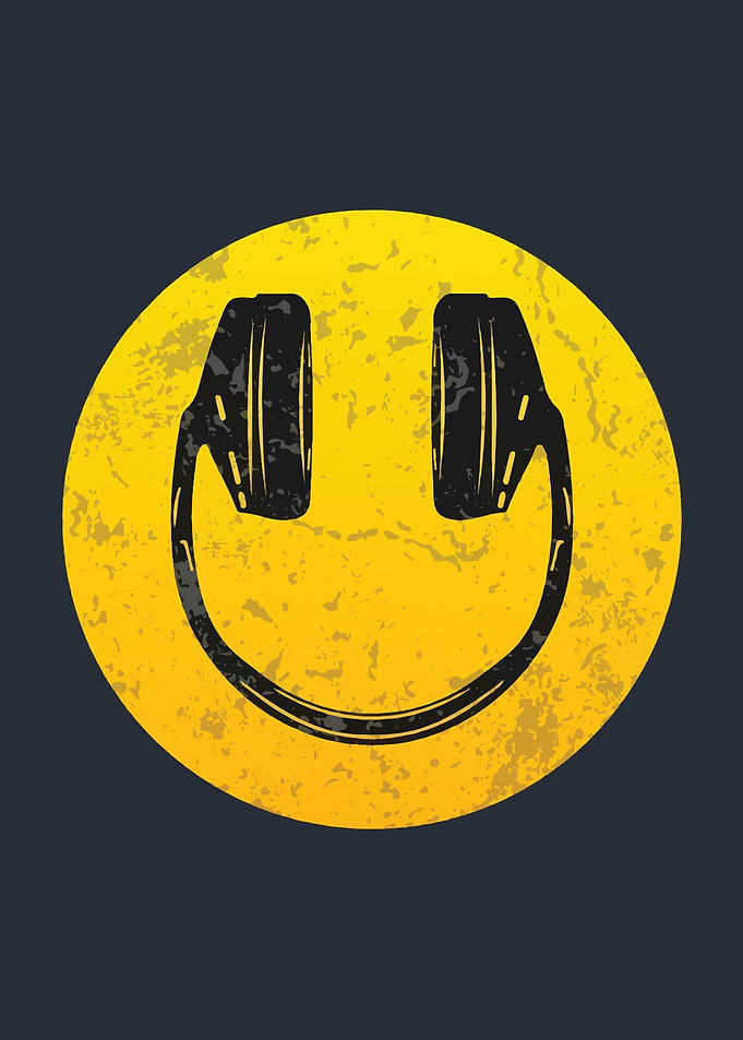 Headphones Smiley