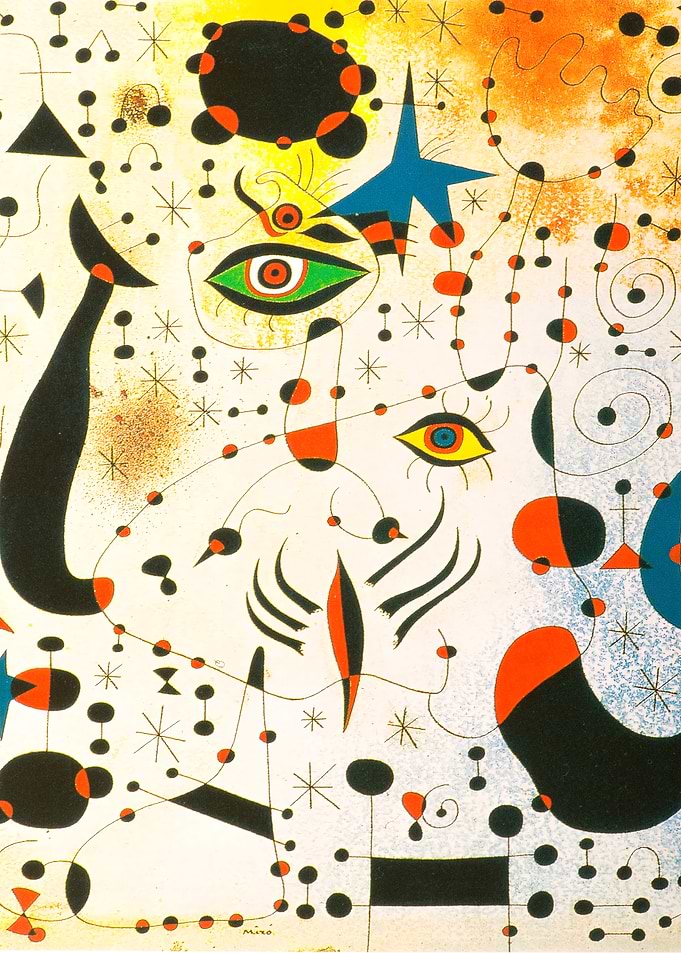 Abstract Art with Eyes Joan Miró