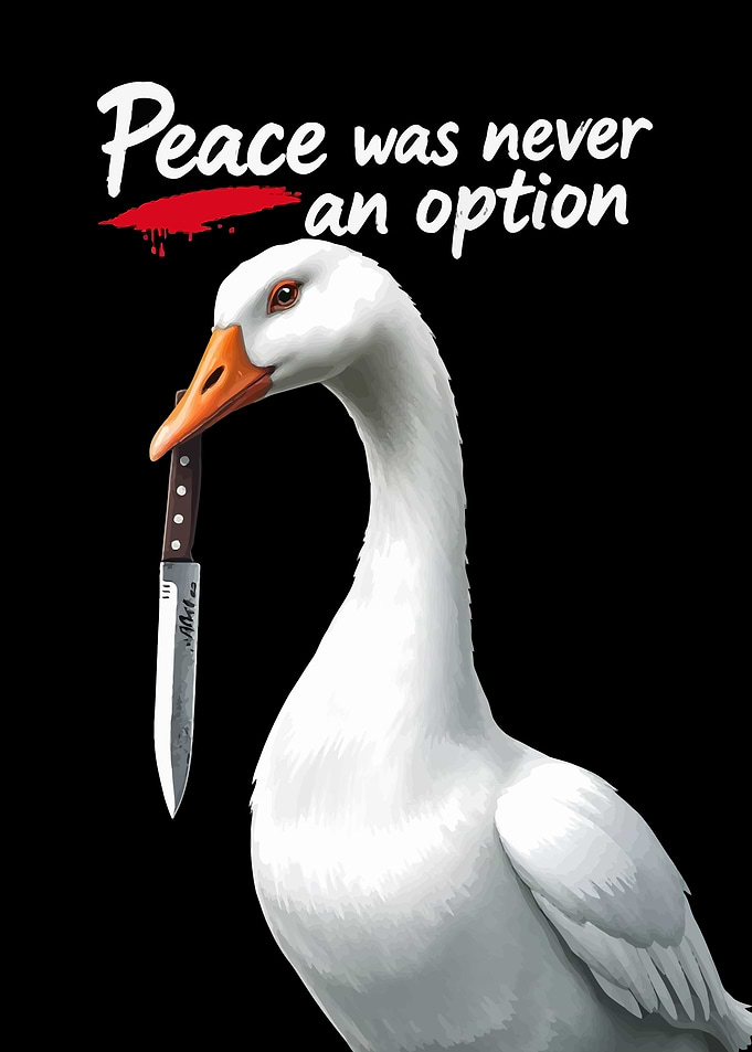 Goose with Knife 2