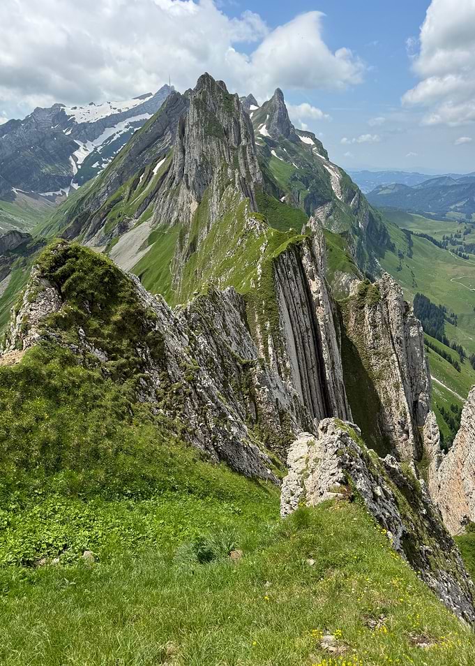 Summer Alps Mountain Ridge View