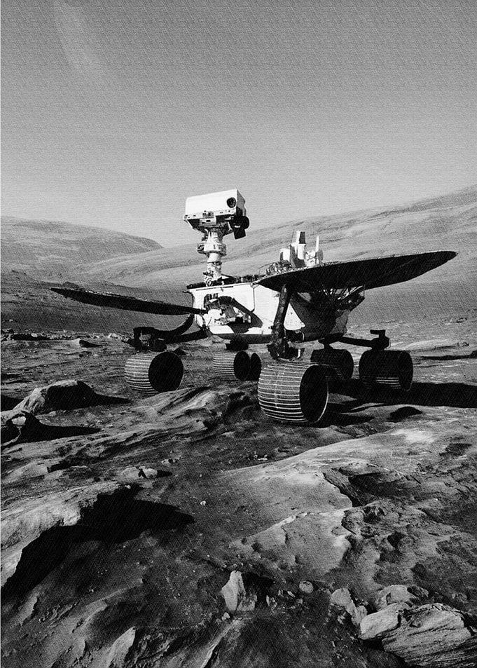 Mars Rover on Red Planet