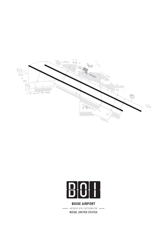 Boise Airport Map