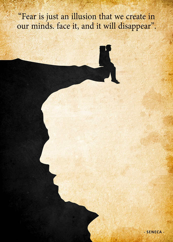 Fear Illusion Seneca Quote