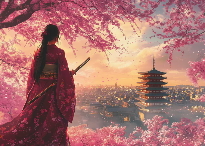 Cherry Blossom Geisha