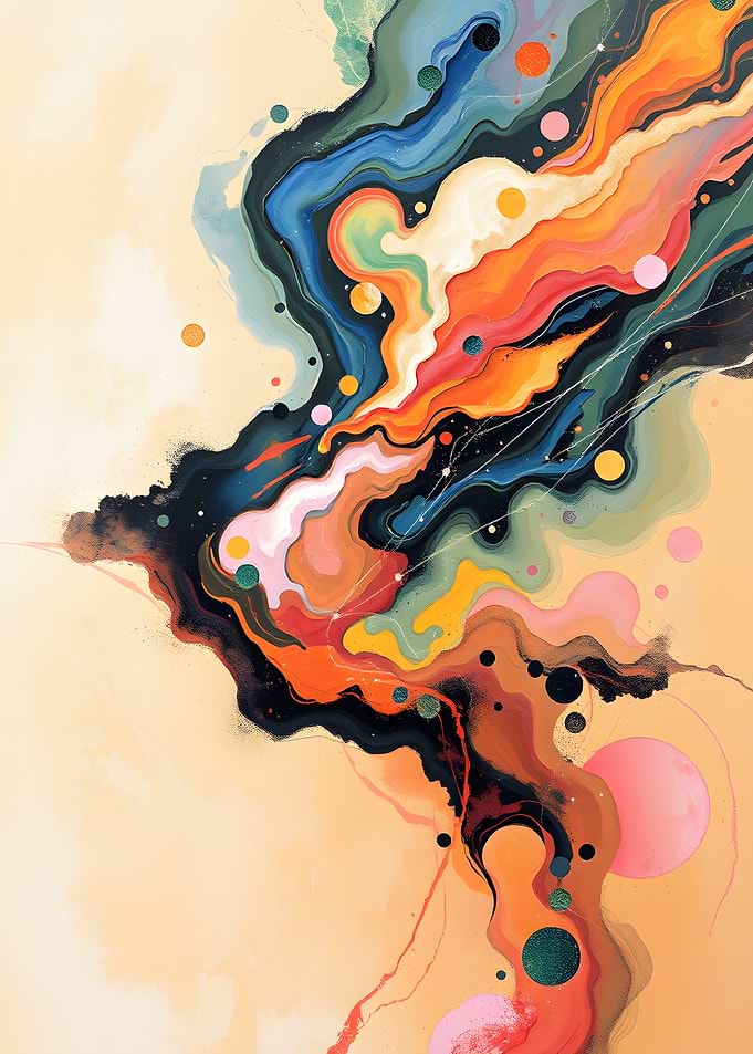 Abstract Colorful Swirls