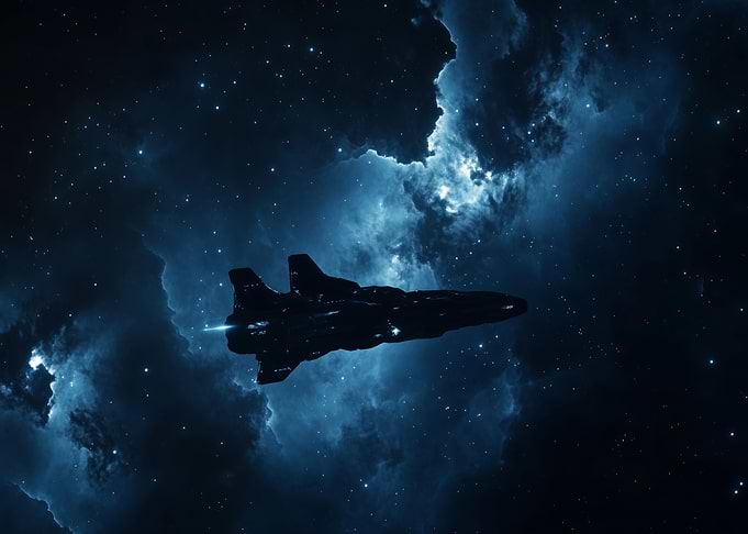 Spaceship in Nebula