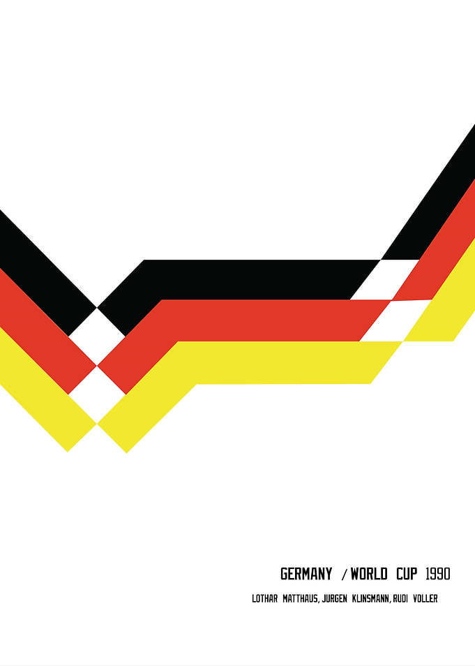Germany World Cup 1990 Poster